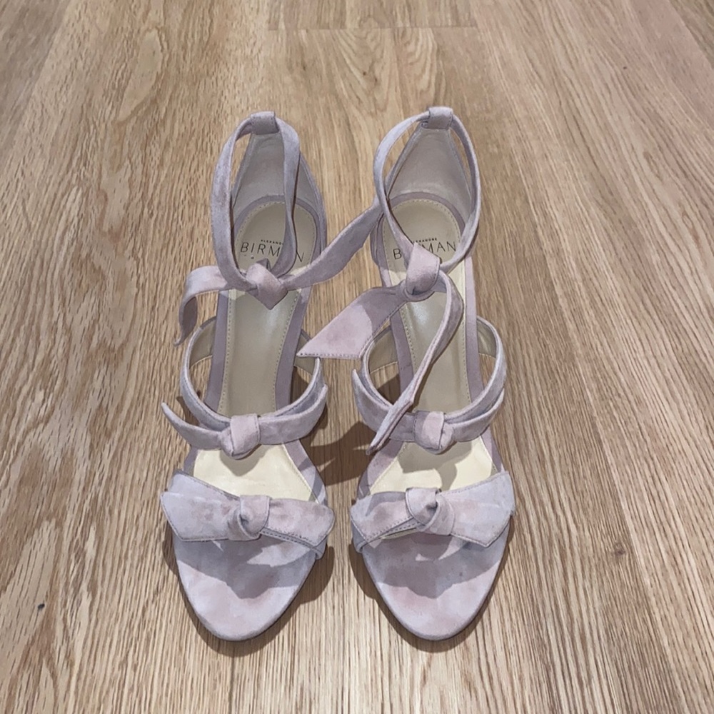 Worn once Alexandre Birman nude suede heels